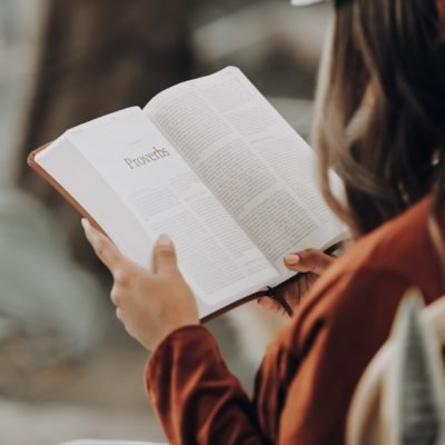 Woman reading a book